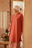 The Asal Kita Women Fusion Kurung Top - Spice Red