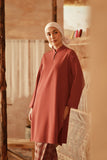 The Asal Kita Women Fusion Kurung Top - Spice Red