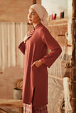 The Asal Kita Women Fusion Kurung Top - Spice Red