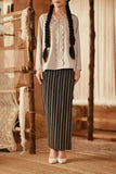 The Asal Kita Women Folded Skirt - Phantom Stripe