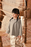 The Asal Kita Kedah Broderie Blouse - Champagne