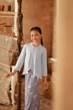 The Asal Kita Embellish Kebaya Top - Clean Blue