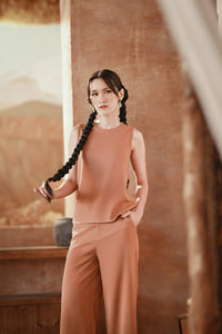 The Asal Kita Women Inner Top - Brown Sugar