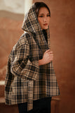 The Asal Kita Women Urban Jacket - Blue Tartan