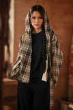 The Asal Kita Women Urban Jacket - Blue Tartan