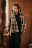 The Asal Kita Women Urban Jacket - Blue Tartan