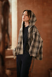 The Asal Kita Women Urban Jacket - Blue Tartan