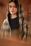 The Asal Kita Women Urban Jacket - Blue Tartan