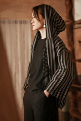 The Asal Kita Women Urban Jacket - Phantom Stripe