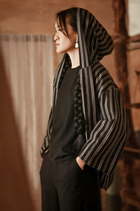 The Asal Kita Women Urban Jacket - Phantom Stripe