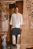 The Hariri Men 3/4 Sleeve Kurta - Off White