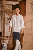 The Hariri Men 3/4 Sleeve Kurta - Off White