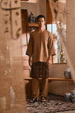 The Hariri Men 3/4 Sleeve Kurta - Latte