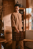 The Hariri Men 3/4 Sleeve Kurta - Latte