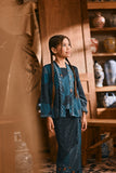 The Hariri Classic Kebaya Top - Teal Oasis
