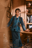 The Hariri Classic Kebaya Top - Teal Oasis