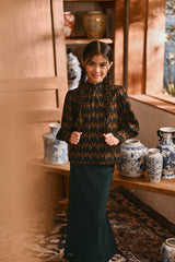 The Hariri Mandarin Collar Blouse - Lentera