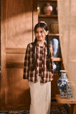The Hariri Classic Kebaya Top - Cherrywood