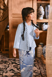 The Hariri Classic Kebaya Top - Clean Blue