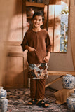 The Hariri 3/4 Sleeve Kurta - Milk Chocolate