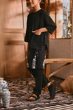 The Hariri 3/4 Sleeve Kurta - Black