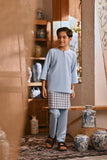 The Hariri 3/4 Sleeve Kurta - Clean Blue