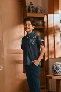 The Hariri Batik Shirt - Teal Oasis