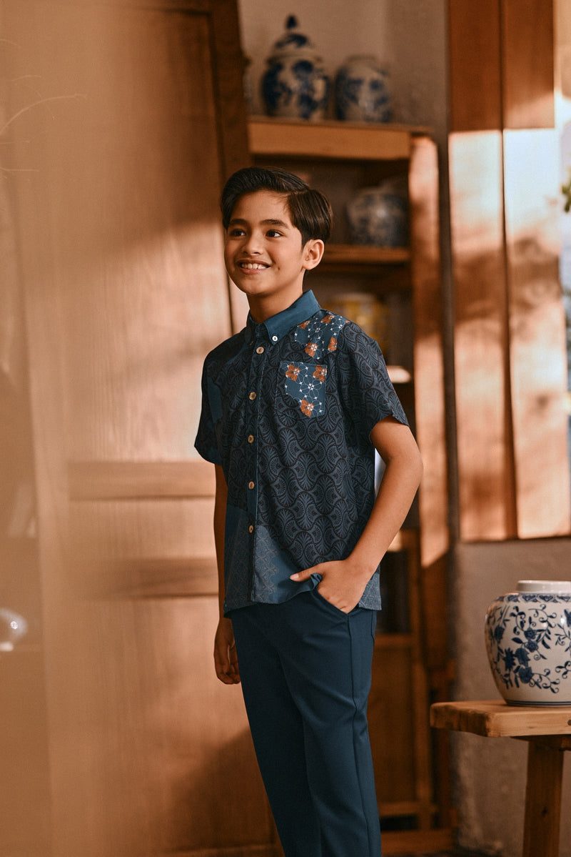 The Hariri Batik Shirt - Teal Oasis