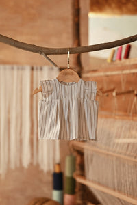 The Asal Kita Babies Kurung Pleats Top - Earthwoven