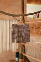 The Asal Kita Babies Kurung Pleats Top - Wood Finebox