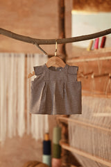 The Asal Kita Babies Kurung Pleats Top - Tiny Bear