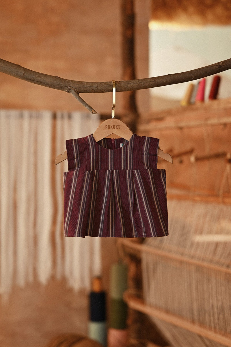 The Asal Kita Babies Kurung Pleats Top - Imperium Richline