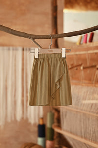 The Asal Kita Babies Ruffle Skirt - Oat Grain
