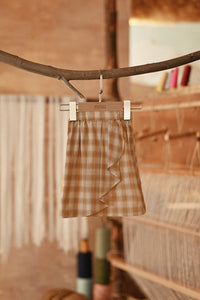 The Asal Kita Babies Ruffle Skirt - Sand Canvas