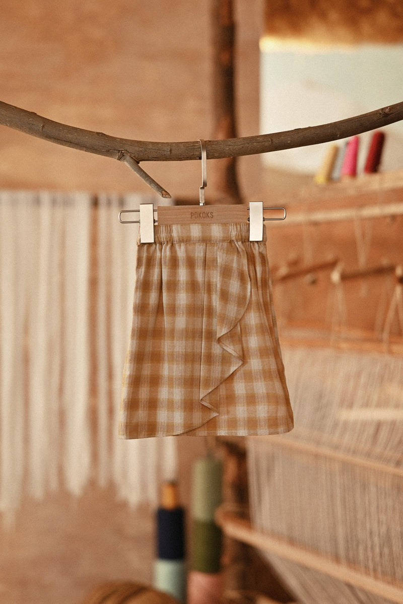 The Asal Kita Babies Ruffle Skirt - Sand Canvas