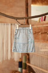 The Asal Kita Babies Jacquard Skirt - Mint Bloom