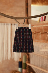 The Asal Kita Babies Back Pleated Skirt - Navy Plus