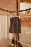 The Asal Kita Babies Back Pleated Skirt - Linea Brown