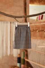 The Asal Kita Babies Back Pleated Skirt - TimberCheck