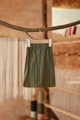 The Asal Kita Babies Back Pleated Skirt - Mossryn