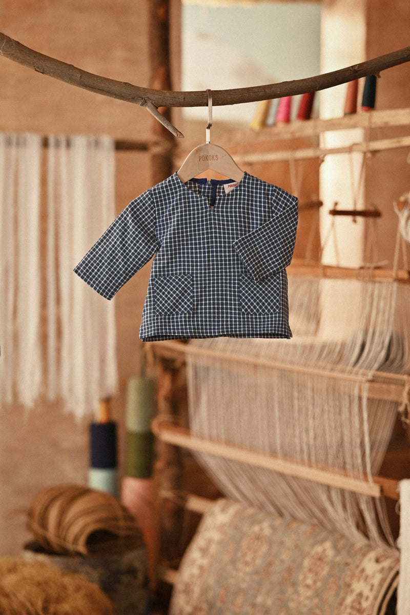 The Asal Kita Babies Kurta - Boxy Blue