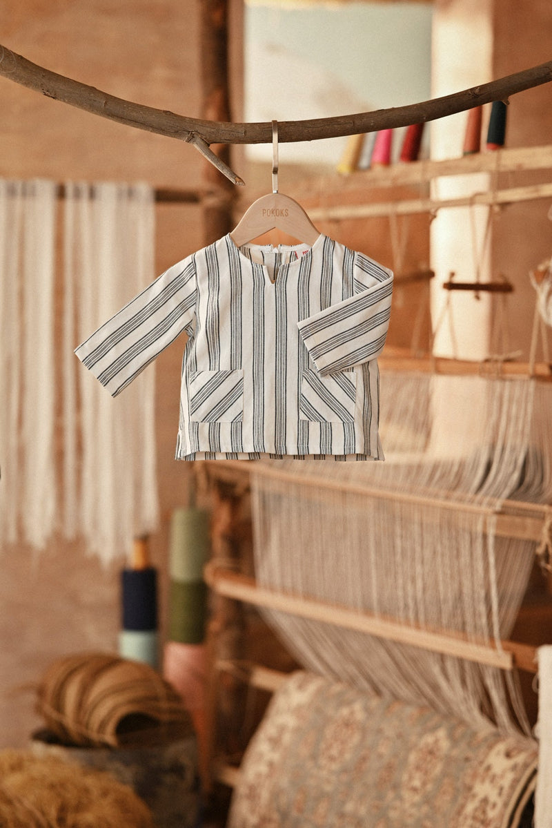 The Asal Kita Babies Kurta - Shadow Twine