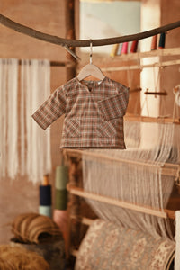 The Asal Kita Babies Kurta - Sienna Plaid