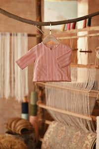 The Asal Kita Babies Kurta - Peach Grain