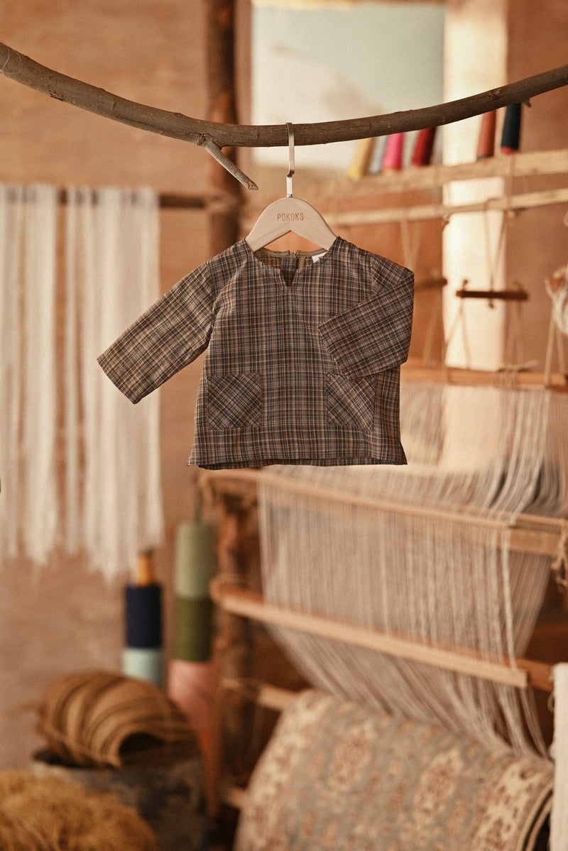 The Asal Kita Babies Kurta - Linea Brown