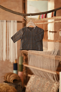 The Asal Kita Babies Kurta - Linea Steel