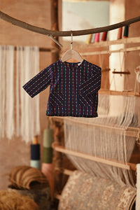 The Asal Kita Babies Kurta - Navy Plus