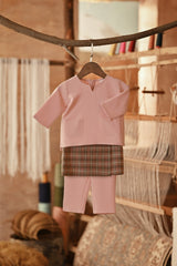 The Asal Kita Babies Baju Melayu Teluk Belanga - Dusty Pink