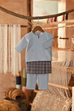The Asal Kita Babies Baju Melayu Teluk Belanga - Blue Fog