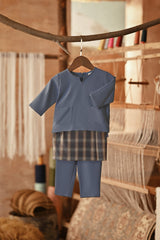 The Asal Kita Babies Baju Melayu Teluk Belanga - Coronet Blue